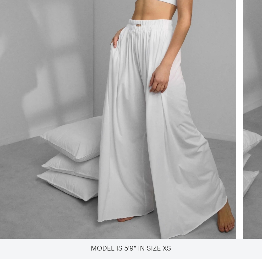 Lunya White Wide Leg Pants - Picture 3 of 3